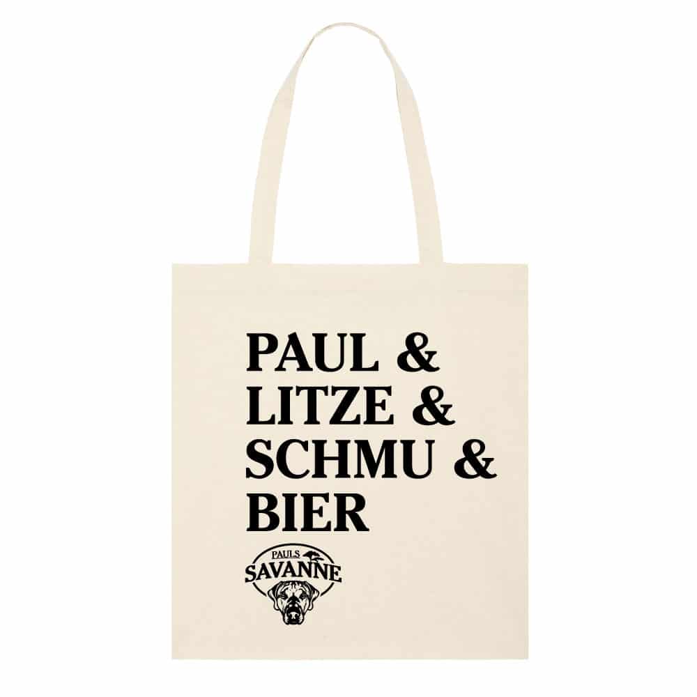 Jutebeutel „Paul & Litze & Schmu & Bier“